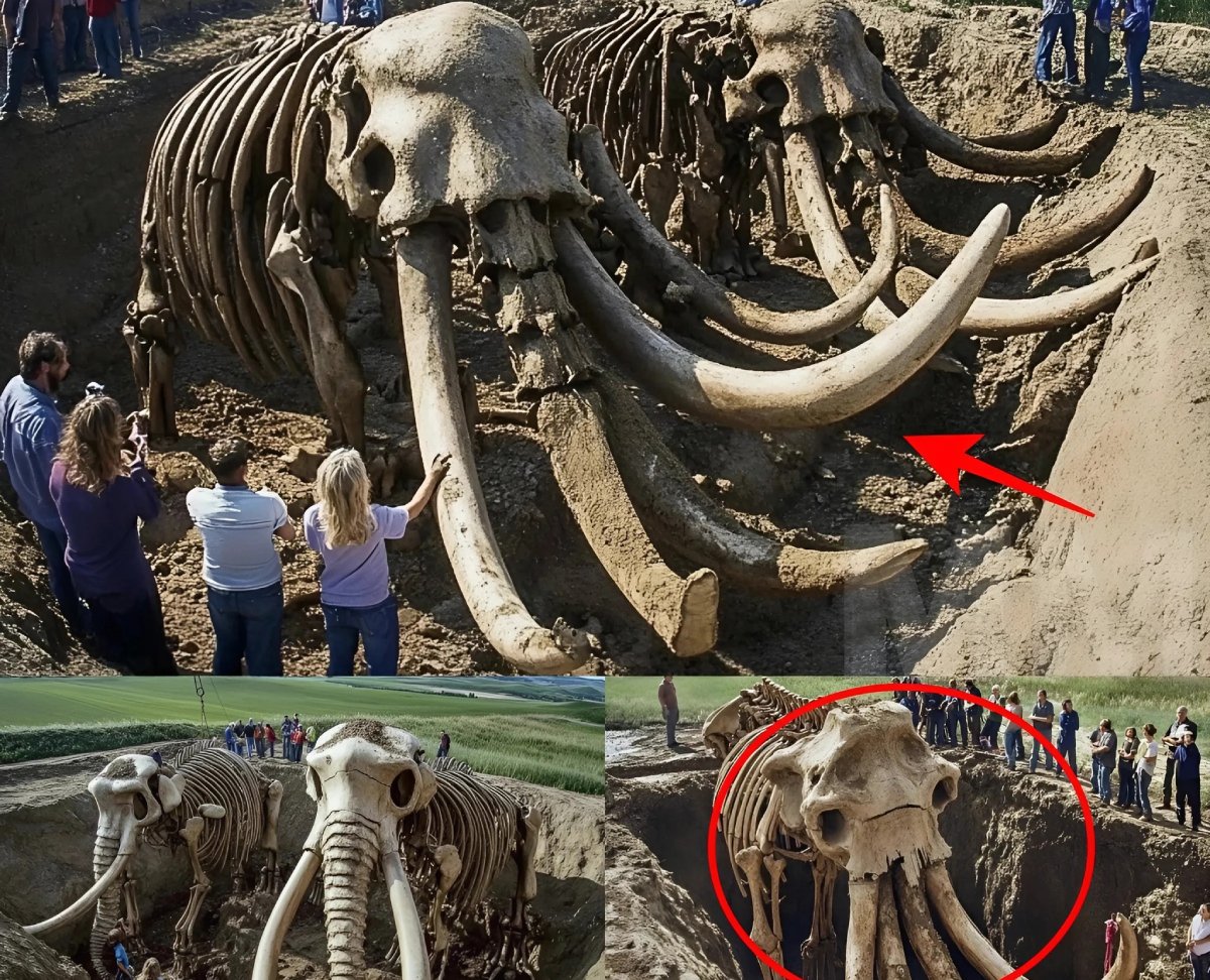 Stunning discovery: Giant prehistoric beasts and perfectly preserved mammoth skeletons unearthed. VN