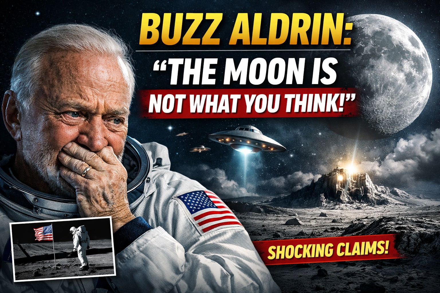 Apollo Astronaut Buzz Aldrin Breaks Down: “The Moon Is NOT What You Think!